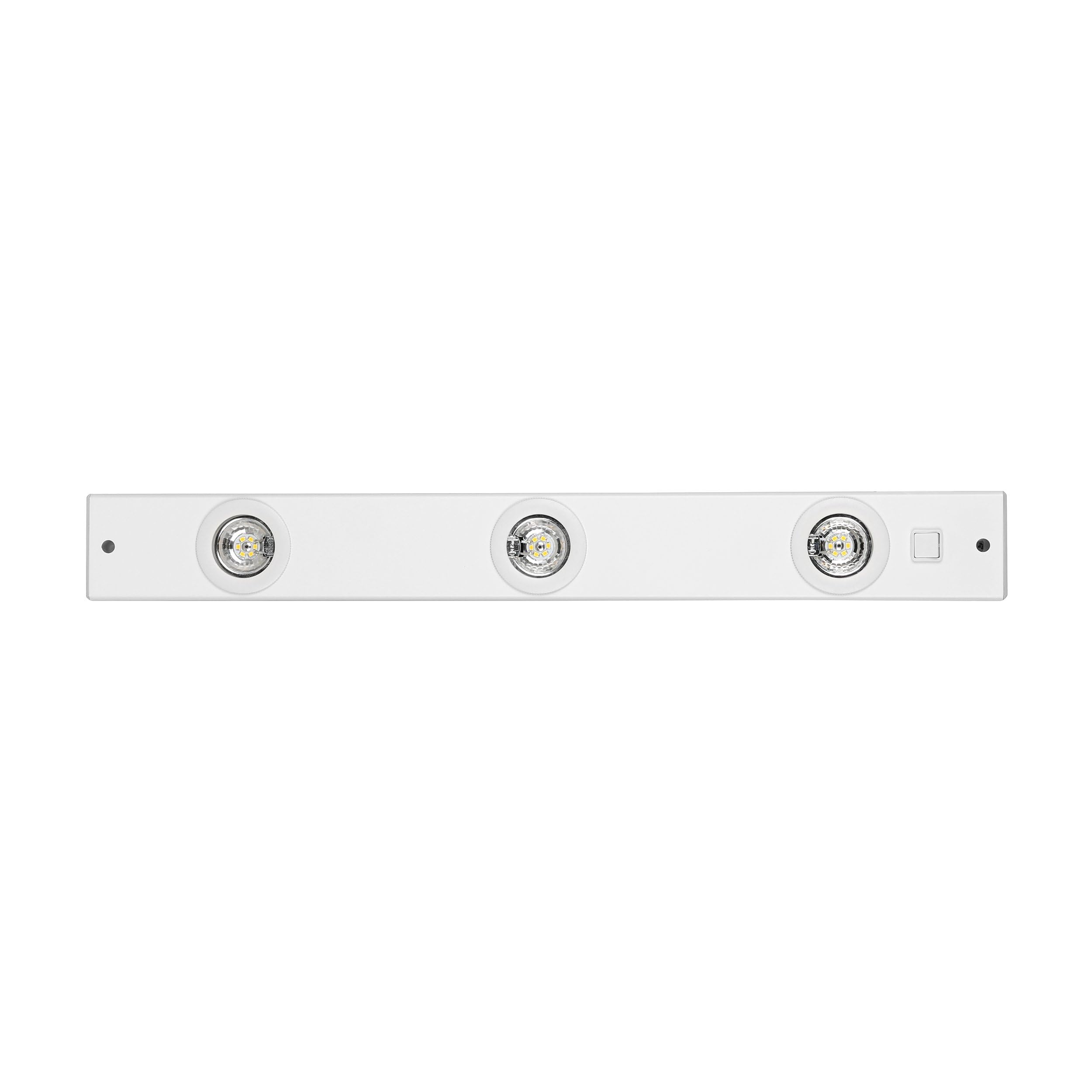 Eglo Kob Lampada sottopensile a Led da cucina a 3 luci in metallo | bianco, lampada da cucina con interruttore a bilanciere, bianco caldo