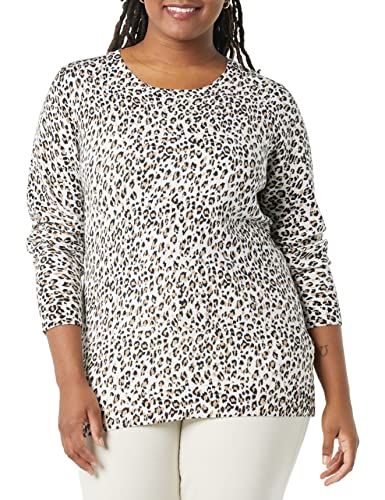 Image of Amazon Essentials Women's Long-Sleeve Lightweight Crewneck Sweater, Flattering (Available in Plus Size)
