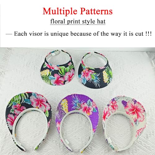 Image of 2 Pack Visor Women Men Sun Hat Clip On Visors Adjustable Sport Wide Brim Cap