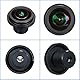 1,7-mm-Fisheye-Objektiv, 5 MP Weitwinkel-Panorama-CCTV-Kameraobjektiv, M12-Halterung, Guter Ersatz für Ihr Gerät, Kleines -Objektiv mit Schönem Aussehen,
