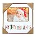 Kate & Milo My 1st Christmas Baby Photo Frame, Holiday Baby’s First Year Keepsake, Holiday Home Décor, Christmas Home Accessory, Newborn Tabletop Picture Frame, 4” x 6” Photo Insert, White