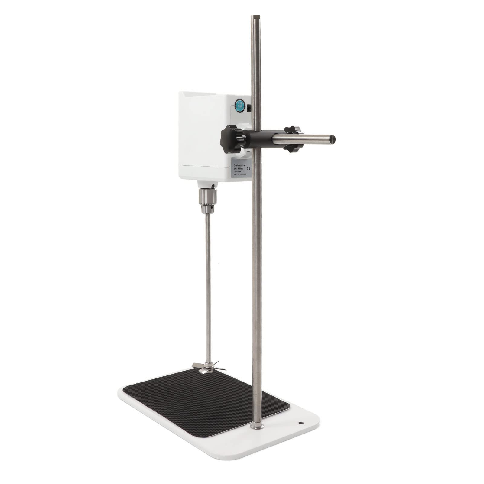 Agitador Mezclador Digital de Sobremesa 100-1500RPM 10L 8000mPas LCD con Parada Automática y Protección contra Sobrecarga para Laboratorio Química Pintura (Enchufe de la UE)