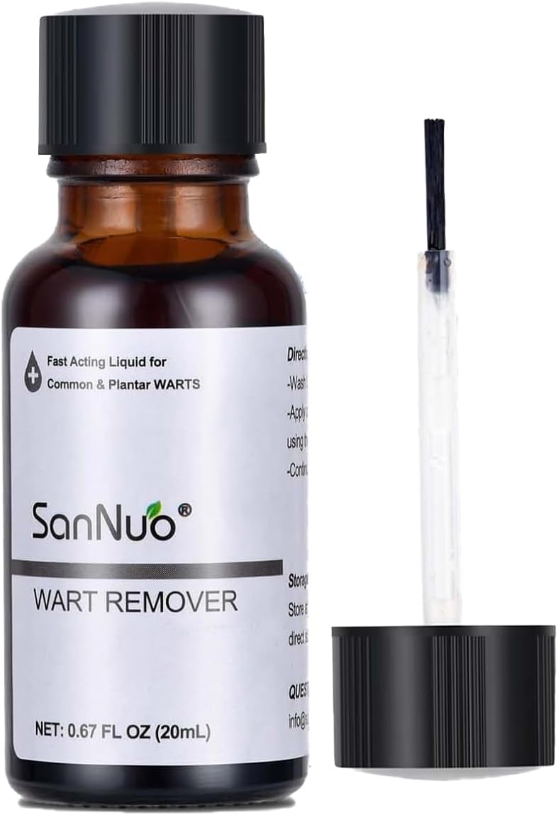 Extra Strength Wart & Corn Remover, Fast Acting Gel Wart Removal for Plantar Wart Flat Warts and Corns for Feet Toes Finger and Hand, 0.67 FL OZ