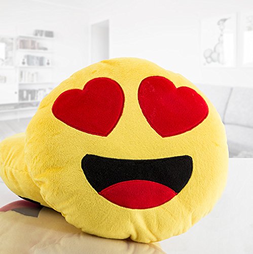 Emoticono EMOJI. Cojín de emoticono, que puede ser utilizado como alhohada. Fantástico peluche cojín de tus emoticonos favoritos. Original regalo para estas Navidades.