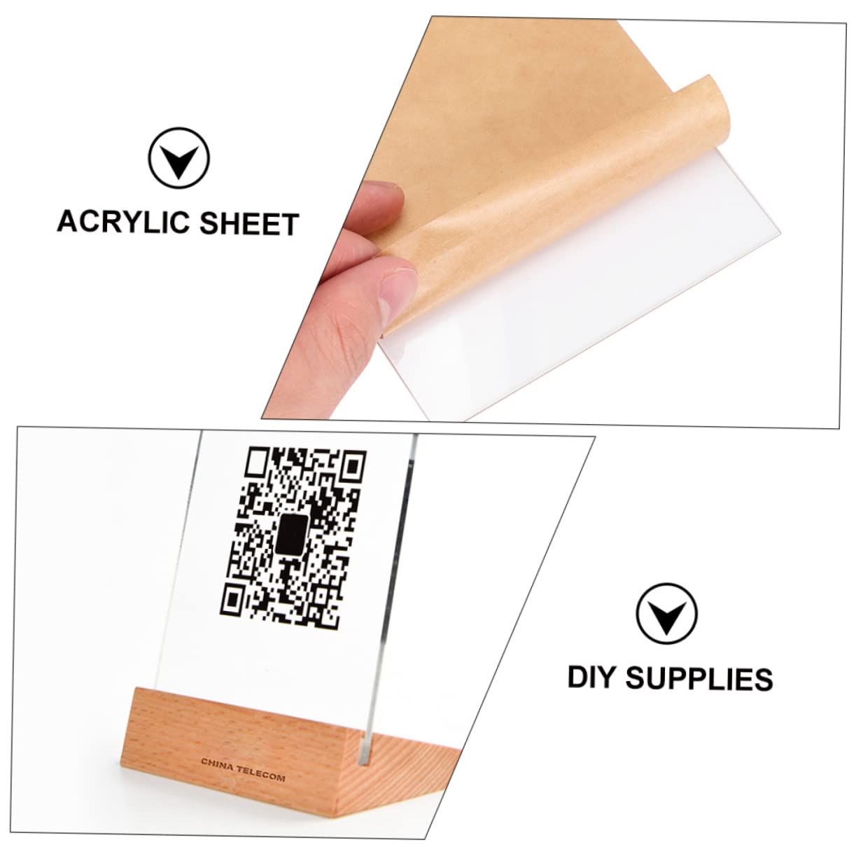 10pcs Acrylic for DIY Display Picture Frame Crafting Schoolwork Protection Shatterproof Great Alternative