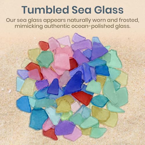 Nuances de mer variées en verre pilé doux pour création décorative - 8