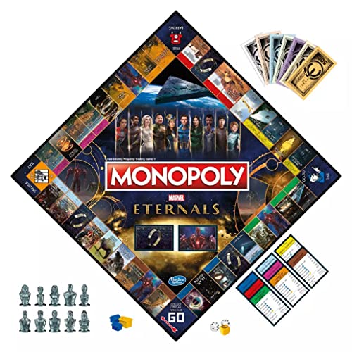 Monopoly: Marvel Studios' Eternals Edition Board Game para fans de Marvel, juego para 2-6 jugadores, niños desde 8 años miniatura 3