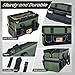 Heavy Duty Tool Bag 16 Inch, 28-Pocket Portable Soft Tool Box Organizer Storage with 4 Detachable Tool Pouch Large Zipper Bag, Handle Tactical Carry Tote Empty Toolbox, Gifts for Men Father Dad