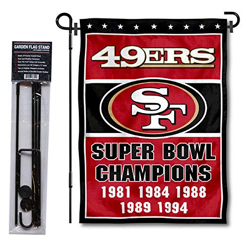 Drapeau de jardin San Francisco 49ers avec support et mât WinCraft