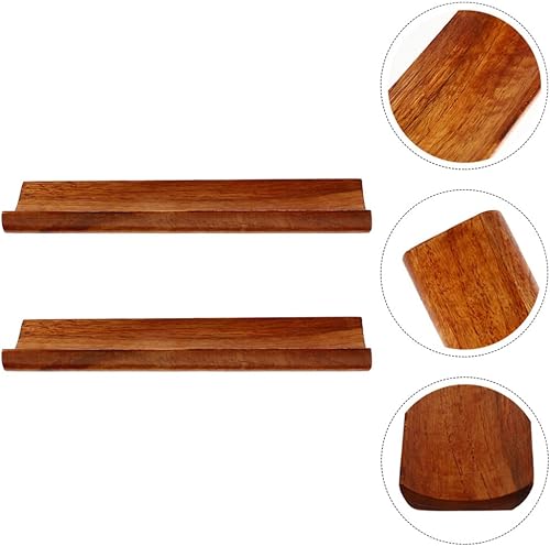 Miniatura 7 de BESTonZON Plato de sushi japonés de madera 2 piezas de sashimi de bambú para servir Geta, placa de sushi, plato de postre de frutas, bandeja de