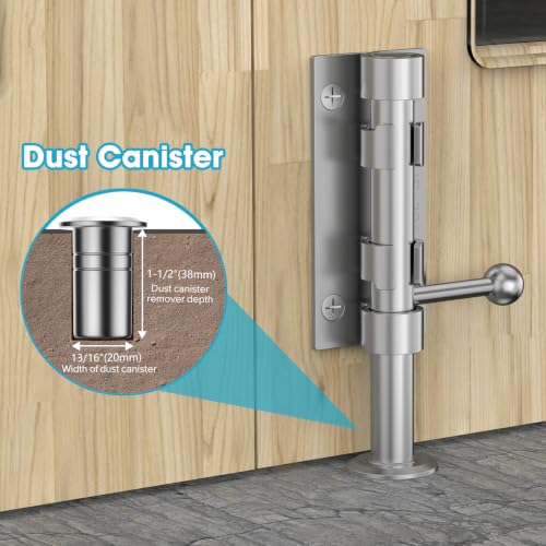 Image of 6.3 Inch Slide Bolt Gate Latch, Barrel Bolt Latch, 4 Pack-Silver | Heavy Duty Solid 304 Stainless Steel Door Lock for Wooden Fence /Shed /Yard /Barn Door /Interior and Outdoor