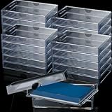 Zonon 6 Pieces Clear Deck Case, Card Organizer Compatible with MTG TCG Plastic Playing Card Case baseball Trading Deck Collection Box Holder for Game Cards Storage