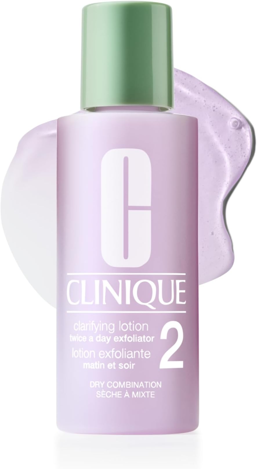 Clinique Clarifying Lotion 2 | Gentle Exfoliator For Dry Combination Skin Types | Face Toner With Witch Hazel | Step 2 in 3-Step Skin Care Routine