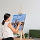 Elan Keilrahmen Leinwand 50x50 6er Set, 100% Baumwolle Leinwand zum Bemalen, Leinwände für Acrylfarben 280GSM, Leinwände, Keilrahmen 50x50