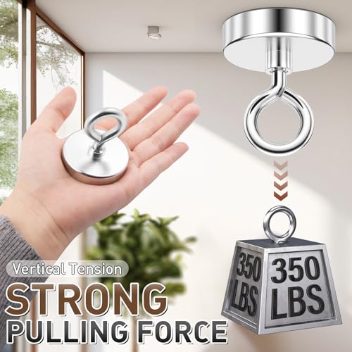 image for FINDMAG Fishing Magnets 350 LBS Pulling Force 2 inch Neodymium Rare Ea