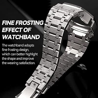 Casioak MOD Kit For GA2100 GAB2100 GA-2100 GA-2110 Watch Modification Accessories Metal Watch Case And Bracelet 316 Stainless Steel Watchband And Bezel