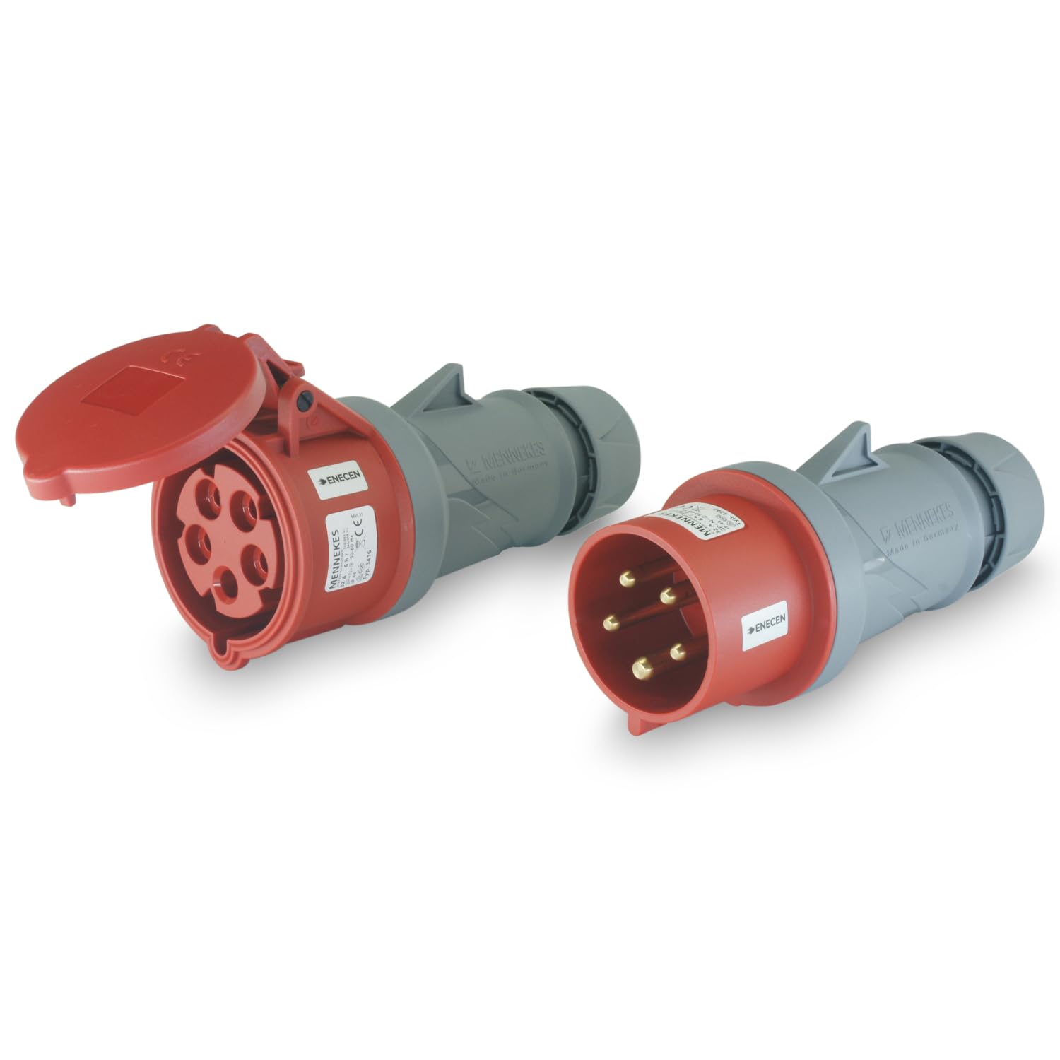 CEE Stecker & Kupplung Set 400V/32A 5p IP44 - Mennekes