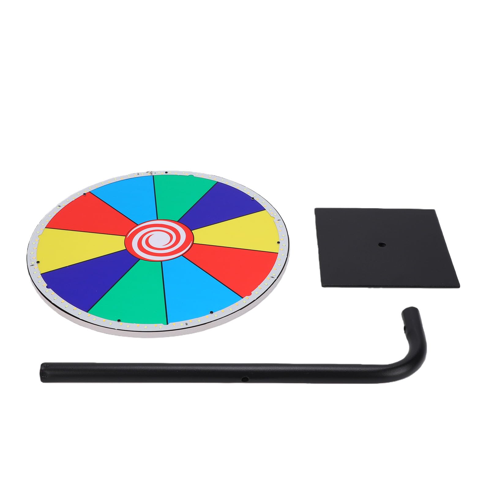 Fdit Ruota Girevole a Premi, Ruota da Gioco a 10 Slot LED con Supporto
