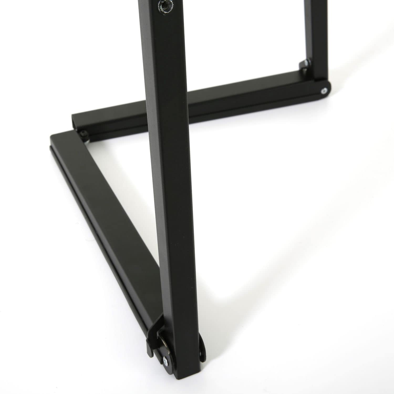 Chevalet de présentation en aluminium noir | cadres et peinture jusqu'à 120 cm | Idéale pour affiches interieur et exterieur, mariage, peinture, cadre