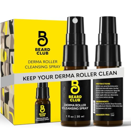 Image of The Beard Club Derma Roller Cleansing Spray - Clean and Prolong Derma Roller & Beard Roller Life - 1oz