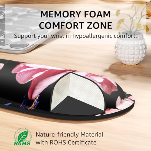 image for KTRIO Ergonomic Keyboard Wrist Rest, Memory Foam Mouse Pad with Wrist 