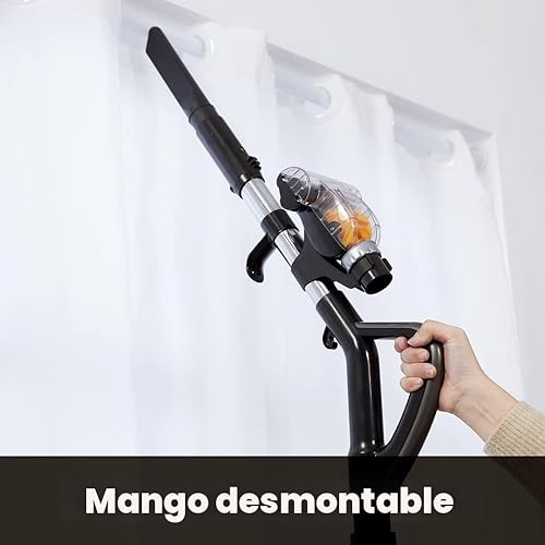 Miniatura 4 de EUREKA PowerSpeed Aspiradora vertical ligera y potente para alfombras y suelos duros, Pet Turbo, negro, amarillo