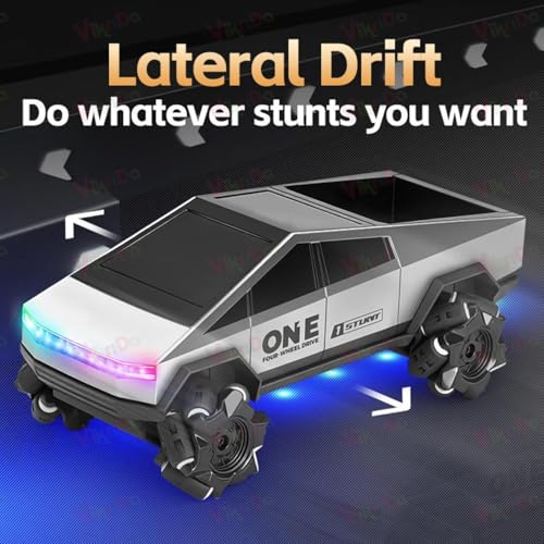 Image of VikriDA Remote Control RC Stunt Car 4WD 2.4GHz - 360 Rotating All-Terrain Monster Truck with Lights, High-Speed Off-Road Electric Vehicle Toy for Kids Boys & Girls