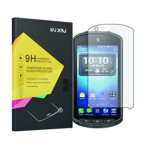 Screen Protector, Kuxiu® 9H Hardness Tempered Glass LCD Protective Film for Kyocera Phone