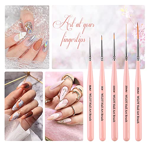 Nageldesign Pinsel, Profi Nail Art Pinsel Fein Set Nagelart Design Stift Nageldesign Detail Nagelbürste Werkzeug Kit… – Bild 3