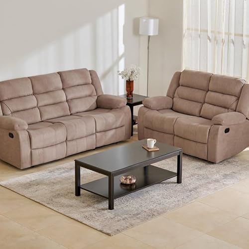 Home Centre 5 Seater Cairo Fabric Recliner| Fabric Recliner| (Beige) |2 Year Warranty Home Centre 5 Seater Cairo Fabric Recliner| Fabric Recliner| (Beige) |2 Year Warranty