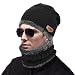 muco Womens Mens Winter Hat Warm Thick Beanie Cap Scarf For Winter Knit Ski Beanies