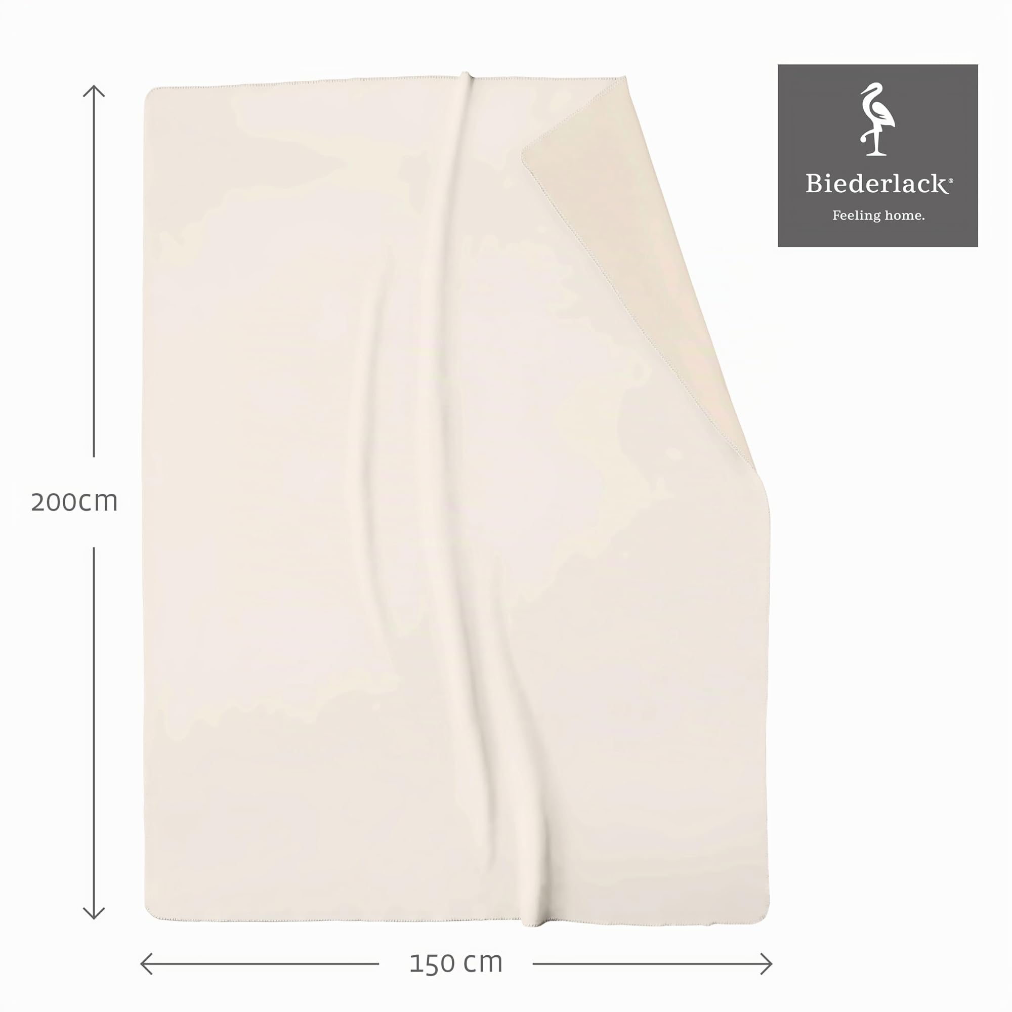 biederlack® weiche Wohndecke Cotton Doubleface, Sofadecke in 150x200 cm