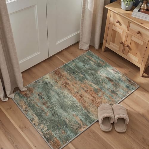Image of BEIMO Area Rugs 8x10 for Living Room Bedroom, Modern Abstract Machine Washable Rug, Large Soft Low Pile Floor Carpet with Non Slip Backing for Dining Room,Sage