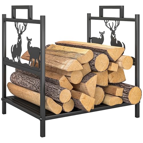 Outsunny Kaminholzregal für innen 42,5 x 33,5 x 43 cm Brennholzregal mit Rentierdesign, Kaminholzständer für Kamin Ofen Feuerholzregal Kaminholzhalter für Feuerholz, Brennholz aus Metall Schwarz Outsunny Kaminholzregal für innen 42,5 x 33,5 x 43 cm Brennholzregal mit Rentierdesign, Kaminholzständer für Kamin Ofen Feuerholzregal Kaminholzhalter für Feuerholz, Brennholz aus Metall Schwarz