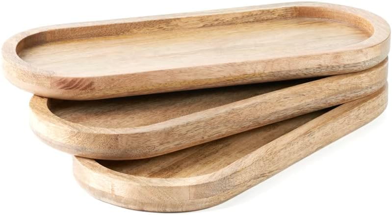 Hazelton Oaks Mango Wood Serving Trays