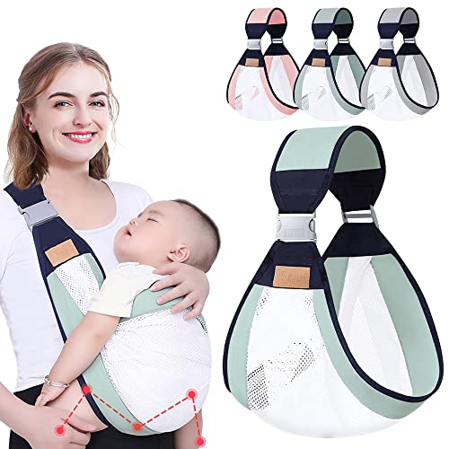 HINATAA Fulares Portabebés, Ajustable Portabebes Transpirables, Portabebes Ergonómico Engrosadas Ajustable, Porta Bebes de 0 a 36 Meses,Mochila Portabebes Bebés Menores de 20 Kg (Verde A) HINATAA Fulares Portabebés, Ajustable Portabebes Transpirables, Portabebes Ergonómico Engrosadas Ajustable, Porta Bebes de 0 a 36 Meses,Mochila Portabebes Bebés Menores de 20 Kg (Verde A)