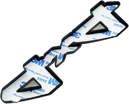 Miniatura 5 de 1 calcomanía para placa de identificación de la puerta trasera de 14-21 de 4 x 4 para la puerta trasera (negro mate)