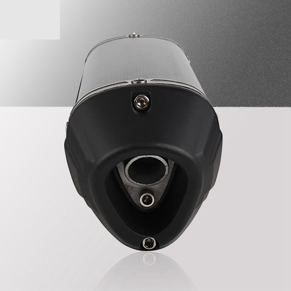 końcówka wydechu Tłumik wydechowy motocyklowy 38mm Refried Carbon Fiber Cichy tylny koniec rury wydechowej Uniwersalny Tłumik końcowy(Carbon)