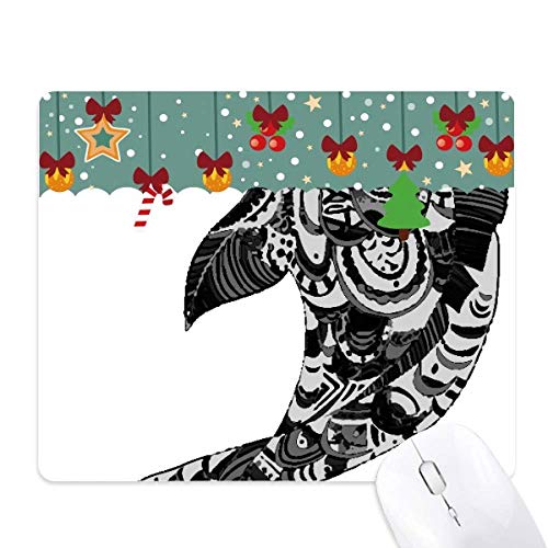 Tapis de souris de Noël peinture chinoise, cadeau original en caoutchouc