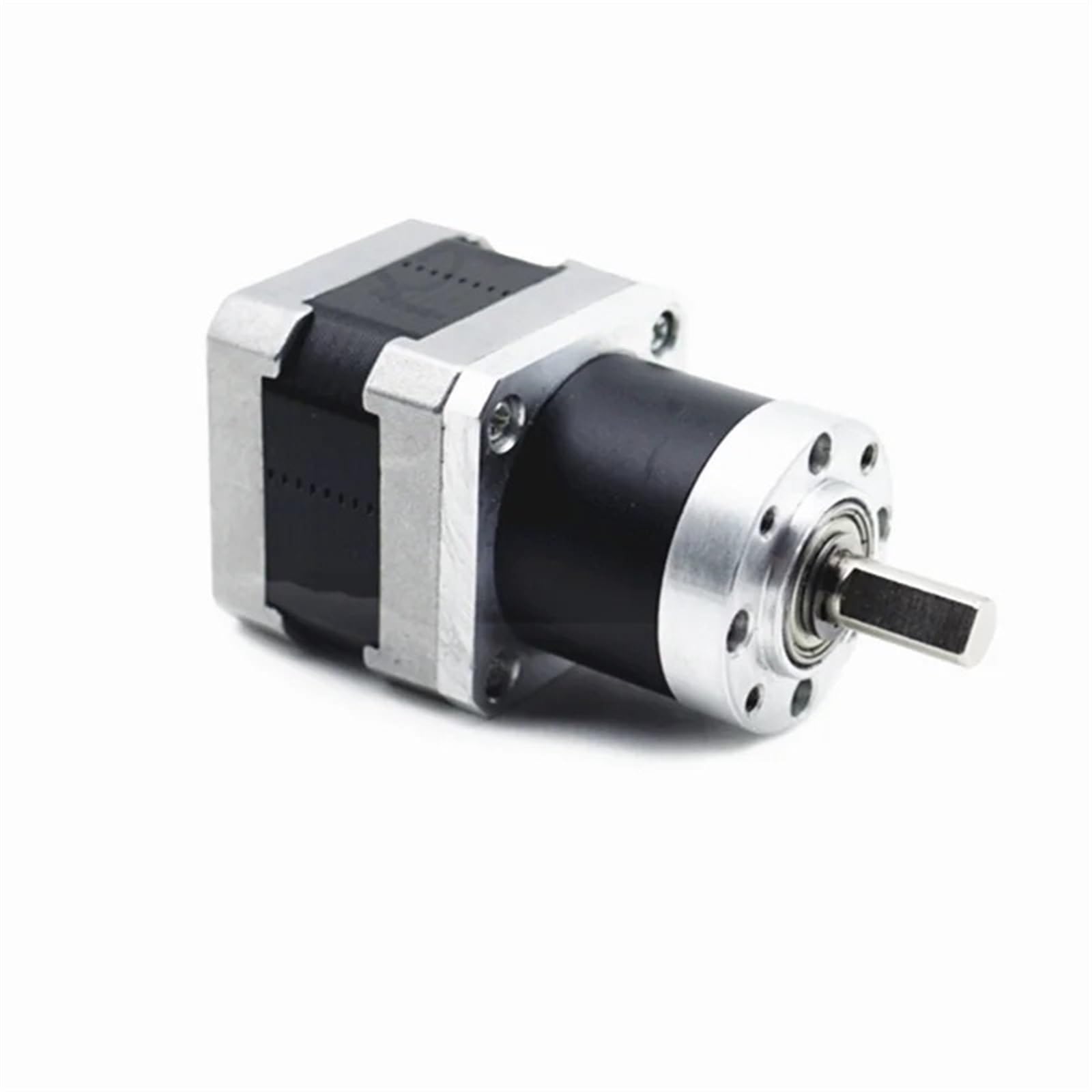 GNQUKEBWH 36MM Strong Planetary Deceleration Stepper Gear DC Motor Torque DIY Robot Round/Square Mounting Plate 36GP-42H250B(Square Mounting,1 Ratio 369)