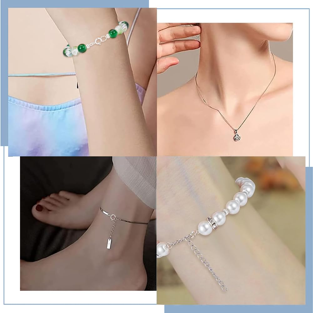 Fermoirs à Ressort Acier Inoxydable 316 - Lot De 15 (3 Tailles), Pour Bracelets, Colliers DIY, Fabrication Bijoux