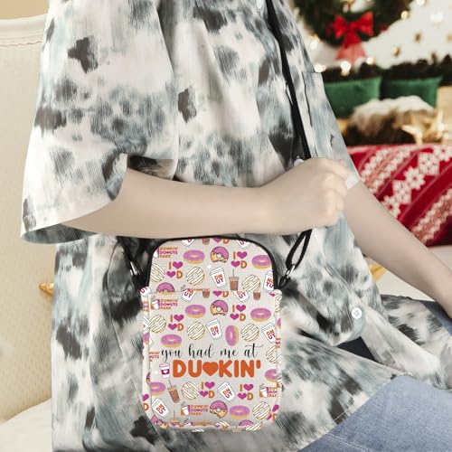 WCGXKO Donuts Lover Gift You Had Me at Crossbody Bag Donut Coffee Gift4