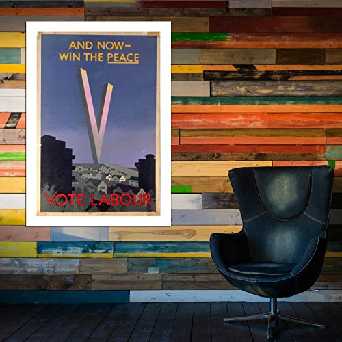 Affiche encadrée Now Win the Peace grand format archival mat de qualité musée - 6