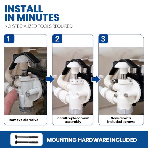 Image of Halotronics RV Flush Valve for Sealand EcoVac Vacuflush 385314349 2-Pack | 2-Pack. Replaces OEM 385314349. Fits Sealand EcoVac Vacuflush pedal-flush toilets in campers, trailers, boats and RVs.