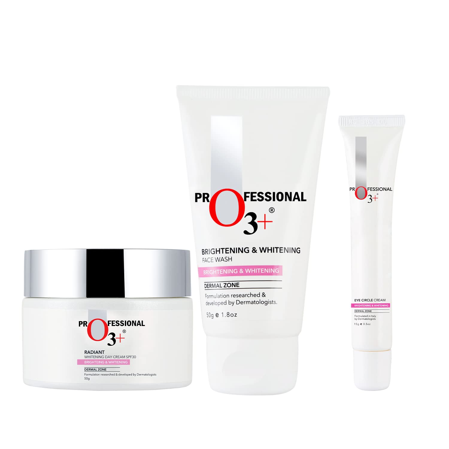 O3+ Complete Skin Glow Kit (Brightening & Whitening Face Wash 50g + SPF 30 Radiant Brightening Cream 50g + Eye Circle cream 15g)-image-16
