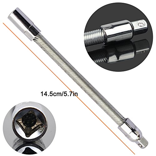 Flexible Drill Bit Extension Kits, Dakuan Fabulous 6 Pcs Flexible Socket Extension Cable And Screwdriver Soft Shafts Set, Universal Drill Connectors, Flex Bar Tools #TOP2