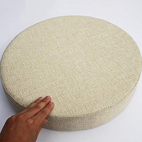 Cojines de suelo para balcón y ventanales set de 2 esteras redondas de meditación zen beige 2
