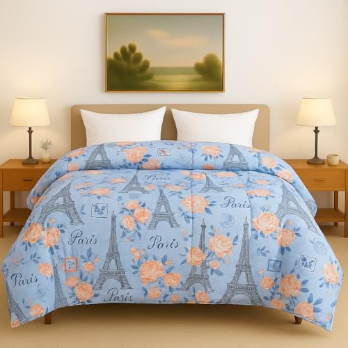 Image of Single - 60x90 Comforter Set, 4 Pieces Bed in a Bag, Complete Bedding Set Includes Pairis Comforter, Flat Sheet, 2 Pillowcases, Pairis