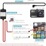 Dash Cam Hardwire Kit, Acc Hardwired Kit pour appareil photo Dash Type C 3-Lead Kit de fils durs 12V-24V à 5V USB-C Kit de fil dur avec protection contre les basses tensions 13ft Cord d'alimentation du chargeur pour GPS Détecteurs radar et plus