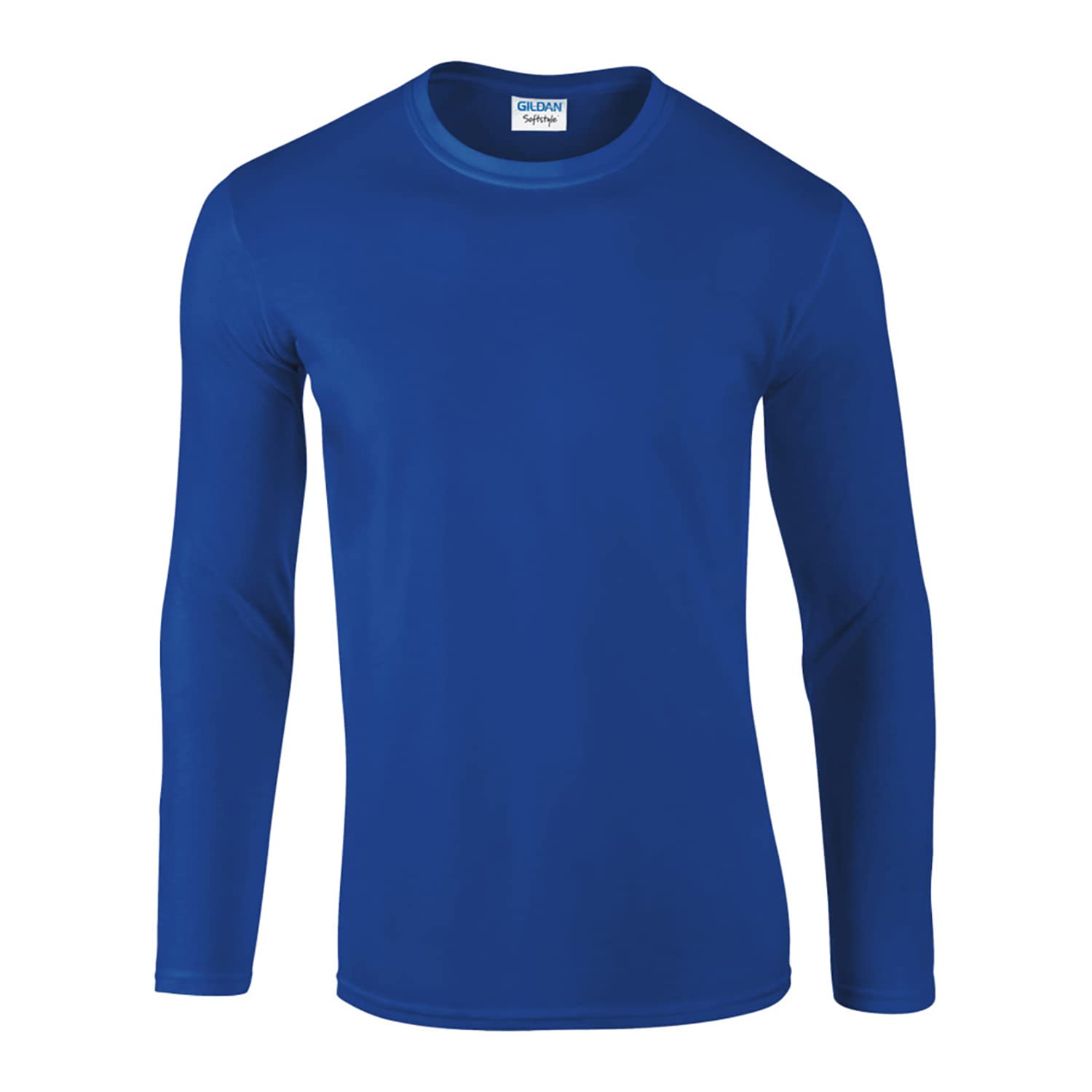 Gildan Men's Blue (Royal) Soft Style L/Sleeve T-Shirt, XX-Large